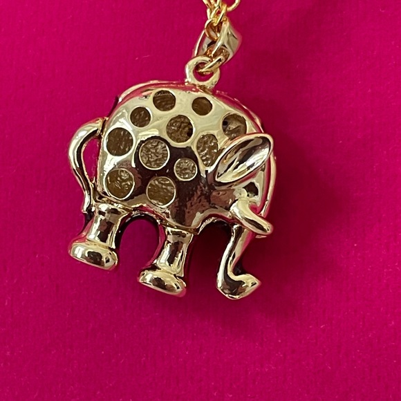 New 18K Gold Plated Elephant Necklace and Earring Set - Picture 6 of 9